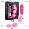 Vibrador estimulador con 3 accesorios intercambiables